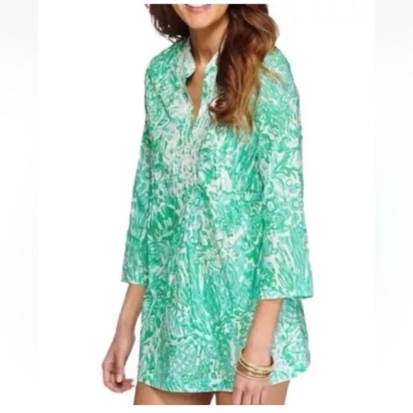 Lilly Pulitzer Sarasota Tunic Bungle In The Jungle Size Medium - Picture 1 of 6